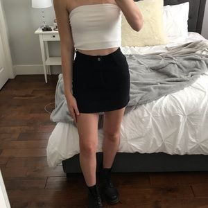 Brandy Melville “Margret” Black Denim Skirt